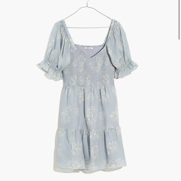 madewell Lucie Smocked Smocked Minidress size medium - Picture 1 of 3